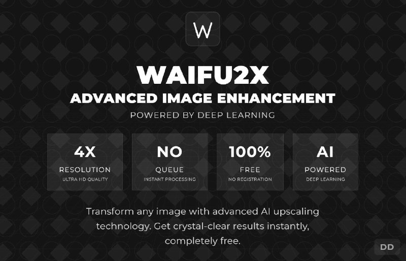 #网站 #图像 #工具 #开源🖼 Waifu2x - 在线免费图像无损放大工具▎网站功能