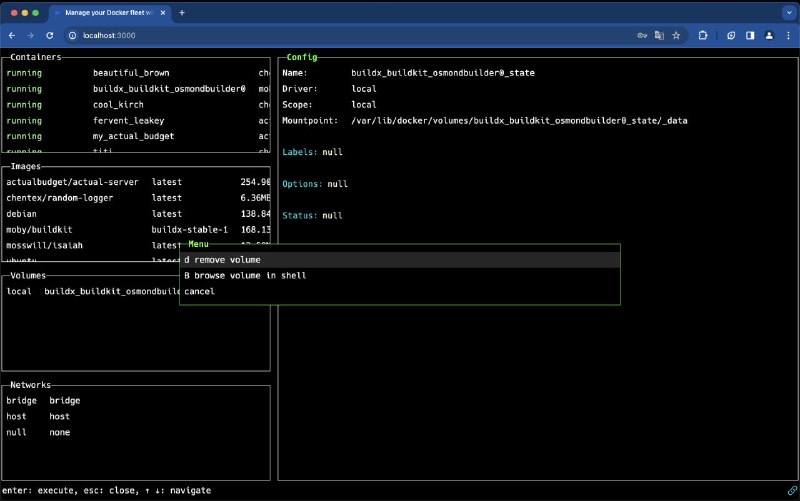 自托管的Web版Docker资源管理工具，轻松管理远程服务器上的Docker资源，具备丰富的功能和灵活的部署选项Isaiah | #工具自托管的Web版Docker资源管理工具，轻松管理远程服务器上的Docker资源，具备丰富的功能和灵活的部署选项Isaiah | #工具