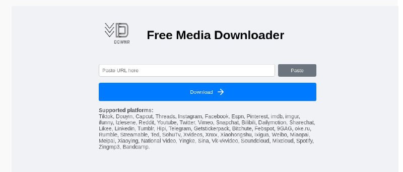#网站 #解析📥 Downr - 免费社交媒体解析下载工具▎网站介绍