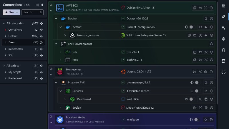 #软件 #工具 #开源🌌 XPipe - 从本地桌面访问管理所有服务器▎软件平台