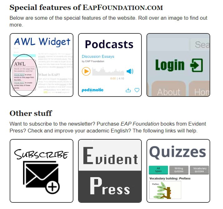 网站主要关注学术英语