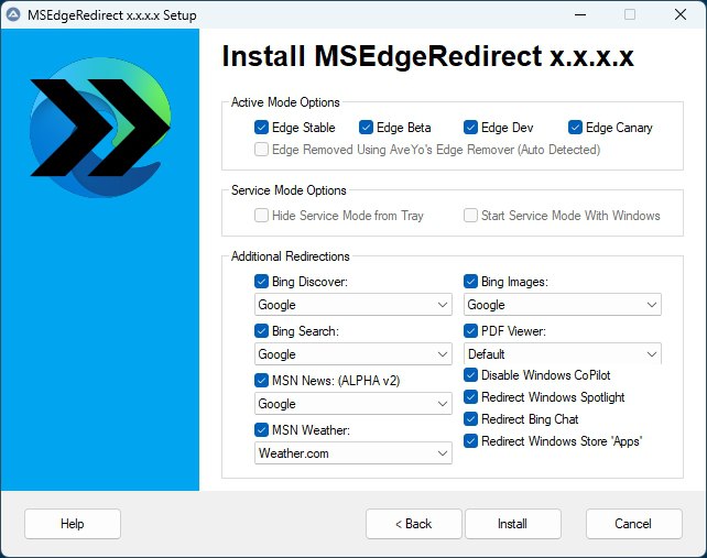 ⭐️ #软件 #工具 #开源🌐 MSEdgeRedirect -  将 Windows 系统中原本由 Edge 打开的链接重定向到指定浏览器▎软件平台